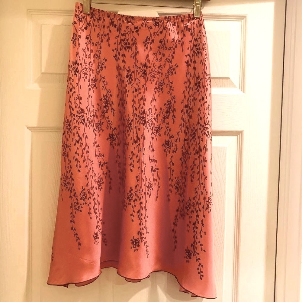 Max Studio 100% Silk Skirt View 3